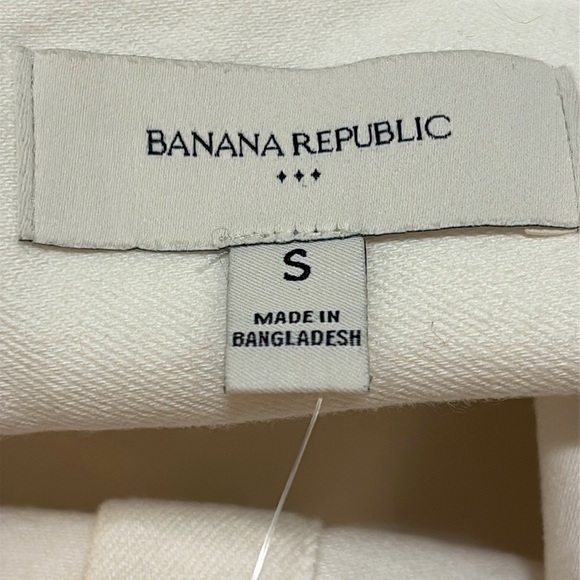 BANANA REPUBLIC White Sleeveless Denim Button Up Dress Size Small NWT - Picture 12 of 17